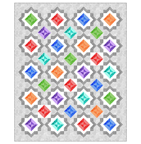 Birthstones pattern - QuiltFOX Design - Polonia Designs