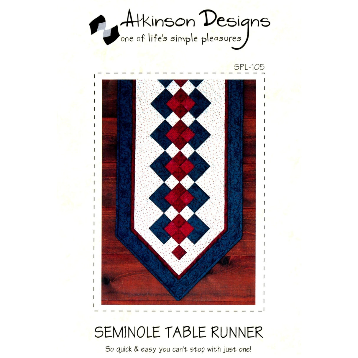 Seminole Table Runner pattern - Atkinson Designs - Polonia Designs