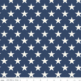 Freedom Garden - Wide Back Stars Blue - Riley Blake Designs - Polonia Designs