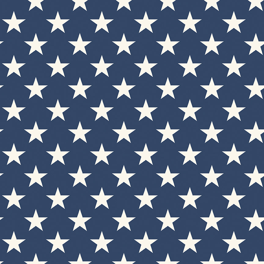 Freedom Garden - Wide Back Stars Blue - Riley Blake Designs - Polonia Designs