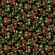 Blooming Holidays - Black Metallic Gold Berries - Hoffman Fabrics - Polonia Designs