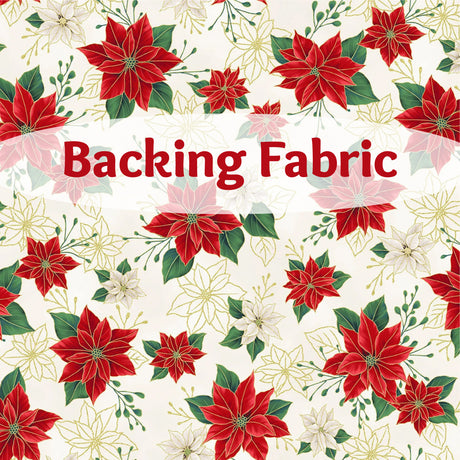 Blooming Holidays-White 12"x43" Quilt-As-You-Go Table Runner Kit - Curated by Polonia Designs - Polonia Designs