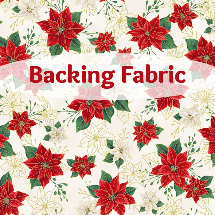 Blooming Holidays-White 12"x43" Quilt-As-You-Go Table Runner Kit