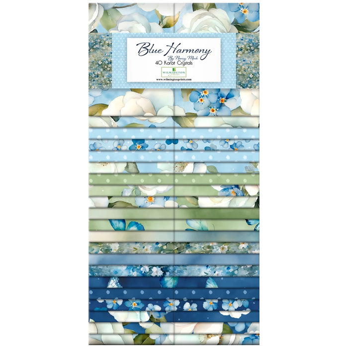 Blue Harmony - 2.5in Strips, 40pcs