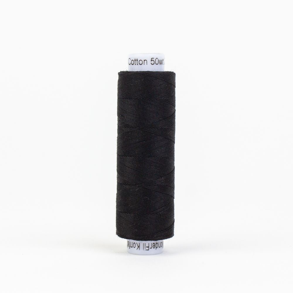 Konfetti Cotton Thread 50wt 219yds - Black