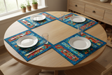 Boho Blooms 12"x18" Flip-Out Quilted Placemats Kit | Set of 4