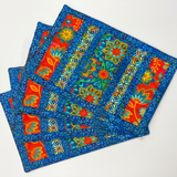 Boho Blooms 12"x18" Flip-Out Quilted Placemats Kit | Set of 4