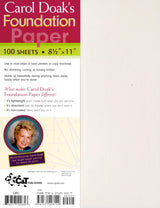 Carol Doak's Foundation Paper 8.5"x11"
