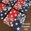 Freedom Garden Flip-Out Quilted 8 Coaster Kit - Curated by Polonia Designs - Polonia Designs