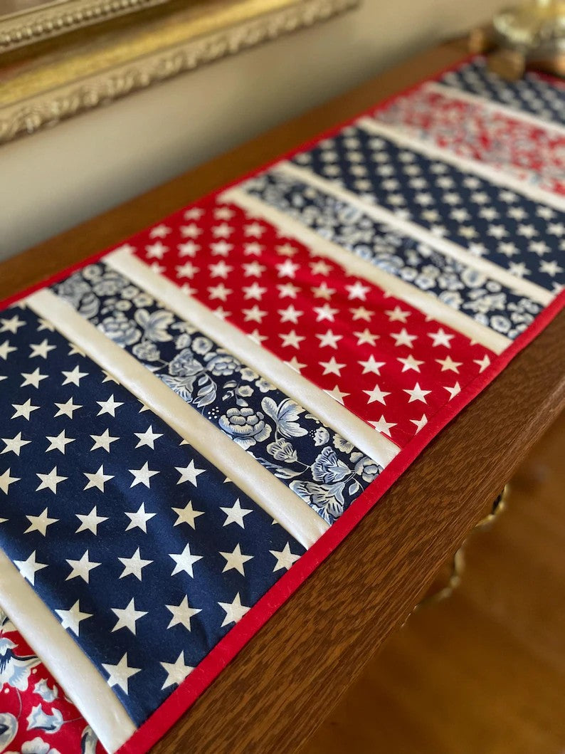 Freedom Garden 12"x42" Quilt-As-You-Go Table Runner Kit - Curated by Polonia Designs - Polonia Designs