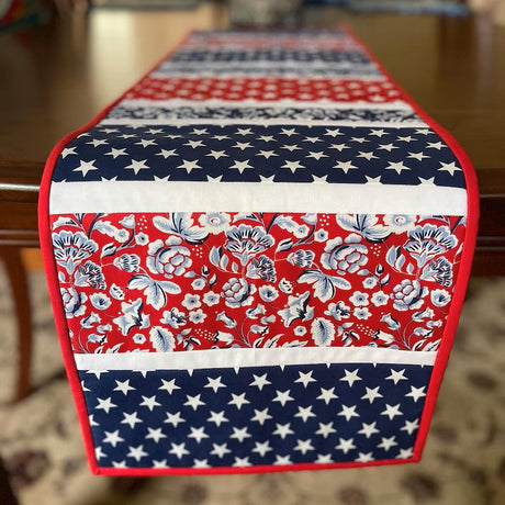 Freedom Garden 12"x42" Quilt-As-You-Go Table Runner Kit - Curated by Polonia Designs - Polonia Designs