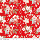 You & Me - Main Floral Red - Riley Blake Designs - Polonia Designs