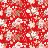You & Me - Main Floral Red - Riley Blake Designs - Polonia Designs