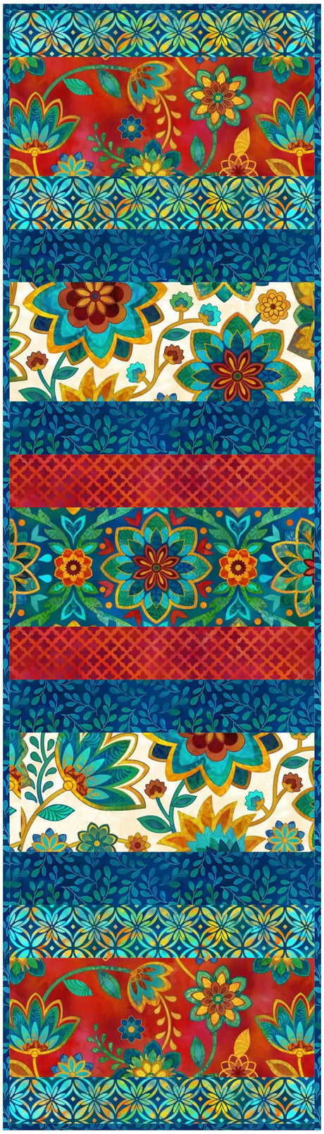 Quilt-As-You-Go 12"x42" Easy Quilted Table Runner Pattern - Polonia Designs - Polonia Designs