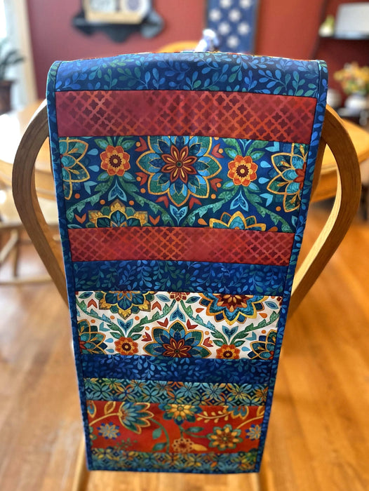 Boho Blooms 12"x42" Quilt-As-You-Go Table Runner Kit