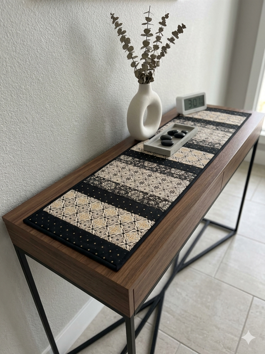 Posh 12"x42" Quilt-As-You-Go Table Runner Kit | Moda Fabrics