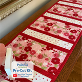 Sew in Love 12"x43" Quilt-As-You-Go Valentine Table Runner Kit