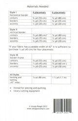 As You Like It Placemat pattern - Designs to Share with You - Polonia Designs
