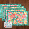 Veranda 12"x18" Self-Binding Quilted Placemats Kit-Green | Set of 4 - Curated by Polonia Designs - Polonia Designs