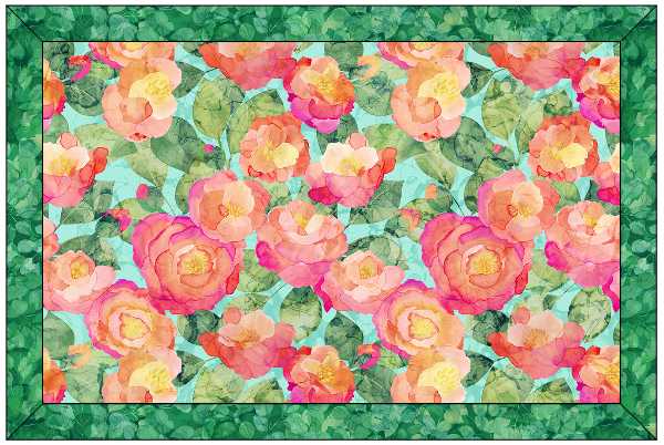 Veranda 12"x18" Self-Binding Quilted Placemats Kit-Green | Set of 4 - Curated by Polonia Designs - Polonia Designs
